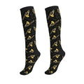 Compression Socks, Unisex 15-20 mmHg Knee High Support Socks - color: Trombones