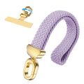 Stretchy Phone Wrist Strap, with 360° Rotatable Metal Tab - color: Light Purple