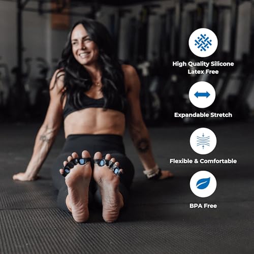 The Toe Spacer Flex | Recovery from the Ground Up, Correct Bunions, Plantar Fasciitis, & Correct Toes | Adjustable Unisex Toe Spacer, Perfect for First time Users - Relieve Foot Pain and Tension - size: Flex