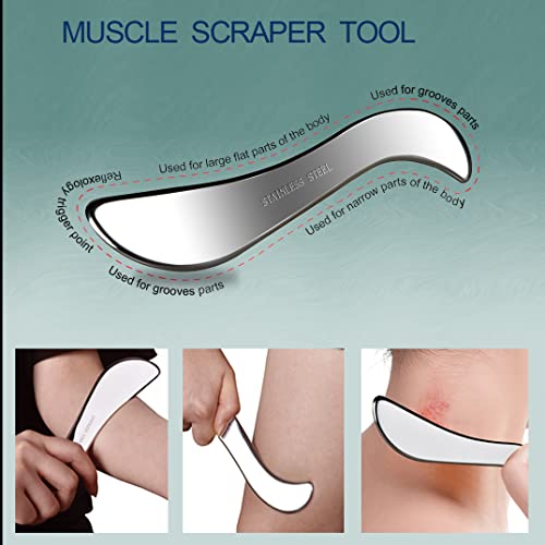 BYYDDIY (SBC Muscle Scraper Tools Set,Stainless Steel Scraping Massage Tools - style: SBC