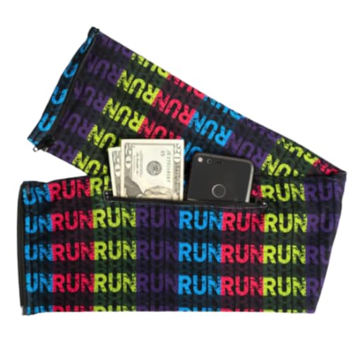 Fusion Belts Running Belt for Women & Men - Patented Side Zipper On Design - color: Run Run, size: Large