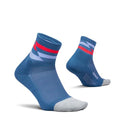 Feetures Elite Light Cushion Quarter Sock - color: Blue Track (1 Pair), size: Medium