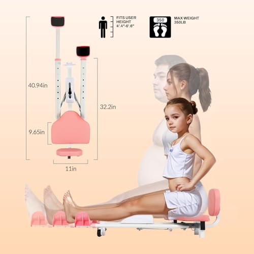FAHKNS Leg Stretcher,Stretcher Split Machine for Flexibility, 220lb Heavy Duty Steel Frame Stretching Equipment,Leg Stretching Training Machine for Home Gym Split Machine Training Fitness - style: Split Machine