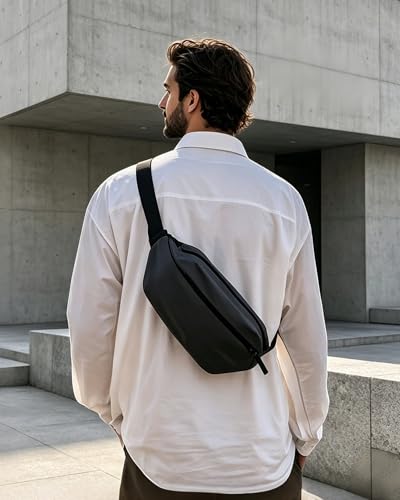 Fanny Pack for Men & Women | Adjustable Waist Bag (28-63 Inch Belt) – Large Waterproof Belt Bag for Hiking, Running, Travel, Gym | Phone Pouch with Zipper Pocket - color: Grey