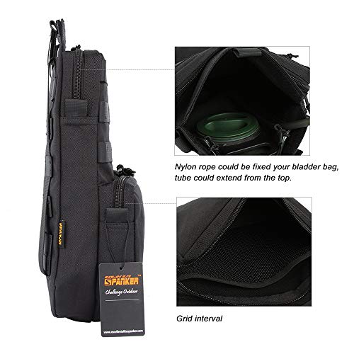 EXCELLENT ELITE SPANKER Tactical MOLLE Hydration Pack for 3L Water Bladder - color: Black
