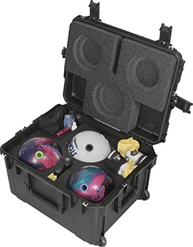 Case Club Heavy-Duty Waterproof Bowling Ball Cases, Wheels & Handle - style: 3 Ball