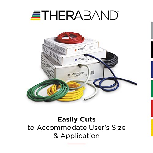 THERABAND Resistance Tubes, Exercise Band, Physical Therapy, 48", Green - color: Green - Heavy