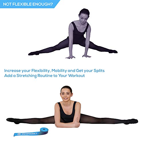 Ballet Stretch Bands for Flexibility, Strength and Dance Training - color: Blue
