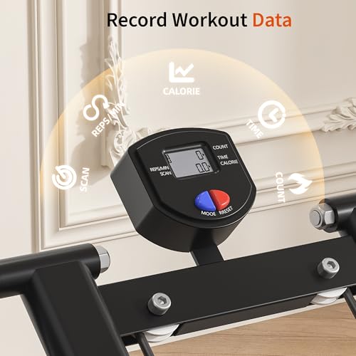 Heavy Duty Stair Stepper Handlebar Adjustable Foldable Vertical Climbers