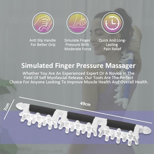Strict Fascia Massage Tool Large Myofascial Release Blaster Tools for Anti-Cellulite Skin Soothing Lymphatic Drainage Trigger Point Deep Tissue Shoulder, Back，Psoas,Thighs, Butt & Full Body (Black) - color: Black, size: Large