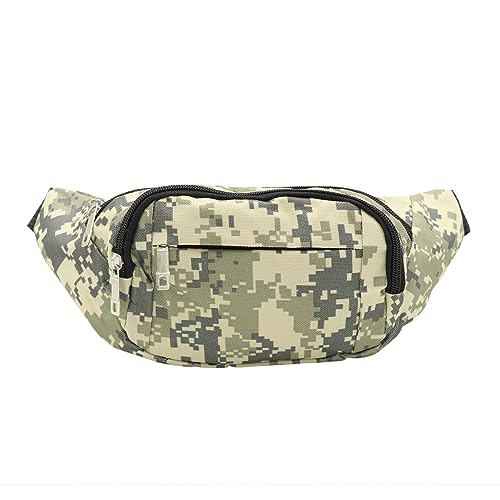 AIBEARTY Kids Fanny Pack Boys Small Camouflage Waist Pack Belt Waist Bag Pack Pouch with Adjustable Strap for Children Sport Running, Camping, Trip - color: B Army Green