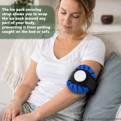4PCS Adjustable Ice Pack Straps for Cold Therapy