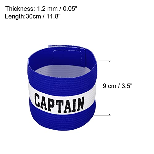 PATIKIL Captain's Armband, Elastic Arm Band for Soccer Training - color: Blue