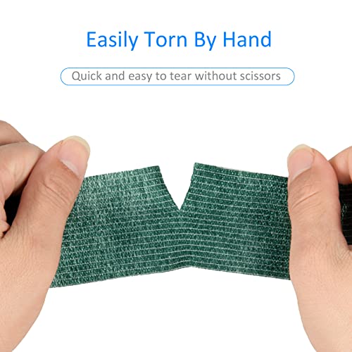 12Pcs Self Adhesive Bandage Wrap 2inch x 5 Yards Elastic Bandage Wrap Sport - color: Army Green, size: 12Pcs
