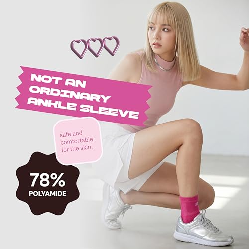 LP 116XT Target Compression Ankle Brace Sleeve for Men & Women - color: Pink, size: Medium