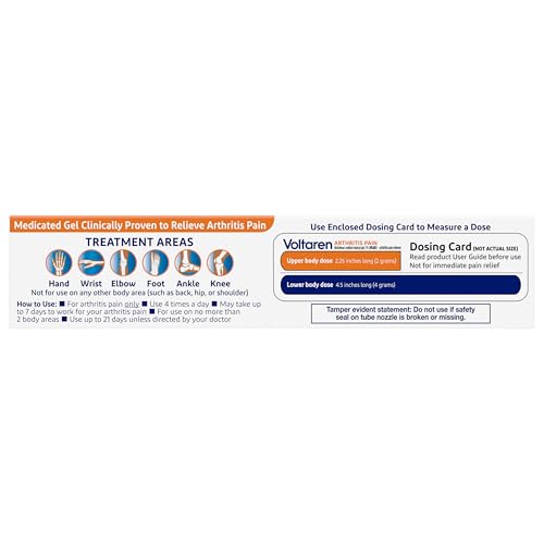 Voltaren Arthritis Pain Gel, Diclofenac Pain Relief Cream, 50 g Tube