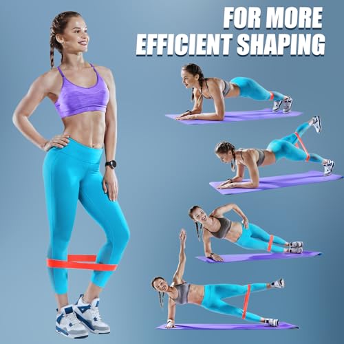 WHATAFIT Resistance Bands with Handles, 150 lb Exercise Bands Set - color: Blue 16PCS