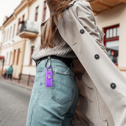 Thopeb Personal Safety Alarm for Women – Superior Loud Siren & SOS Strobe - color: Deep Purple