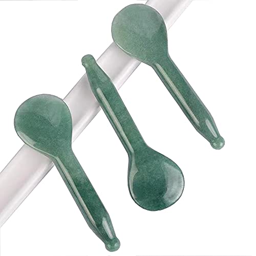 Jade Gua Sha Massage Tools Facial Tool Natural Green Gua Sha Anti Aging Facial Skin SPA for Rejuvenate Skin Anti-Wrinkle Anti Aging - style: C