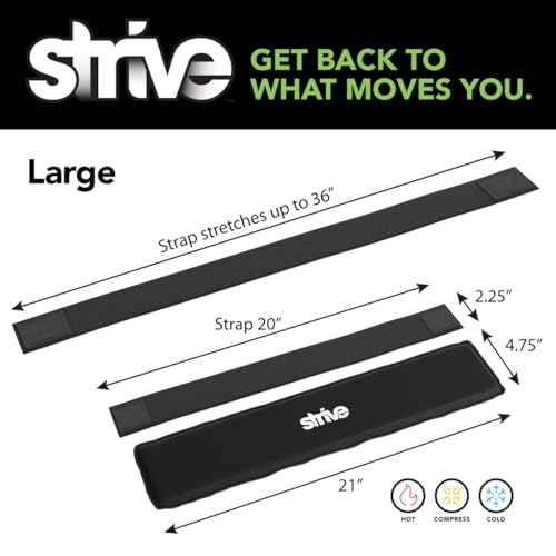 Strive Hot & Cold Compression Sleeve, Muscle Recovery & Pain Relief, Large - size: Universal (Large)