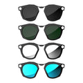 HIBLOKS Polarized Clip-on Compatible with Oakley Meta HSTN Smart Glasses - size: Black+Green+Silver+Blue