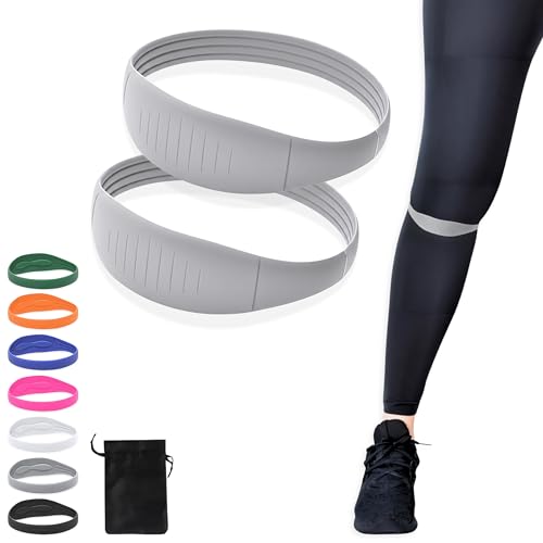 COOLSET Patella Band Knee Strap - 2 Pack Patellar Tendon Support Strap for Knee Pain Relief - Non-Slip Knee Brace for Jumper’s Knee, Tendonitis, Basketball, Running - Men, Women, Youth w/ Travel Bag (Gray) - color: Gray