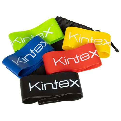 Kintex Mini Loops Set of 5 Latex Fitness Bands in 5 Resistances