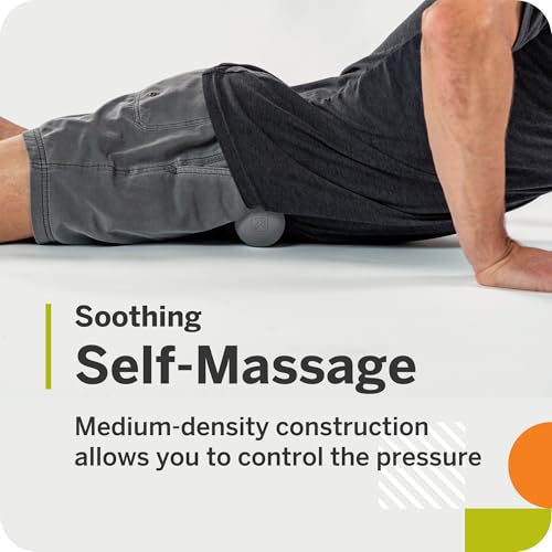 TRIGGERPOINT Foundation Massage Therapy Balls – Medium-Density Ball Massager for Back & Foot Pain Relief, Trigger Point Myofascial Tool for Yoga, Exercise & Physical Therapy, Grey/Orange, 4 Pack - style: 4 Pack