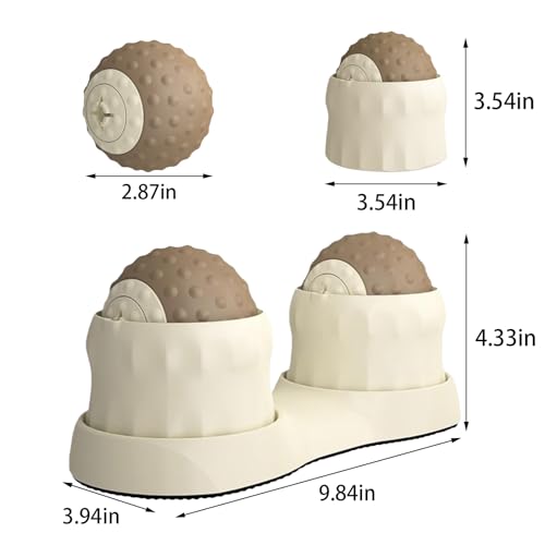 Foot Massager Roller For Plantar Fasciitis, Detachable Trigger Point Ball With Skin-Friendly Material, Cold & Hot Compress For Pain Relief, Full-Body Massage Tool For Athletes Office Workers.