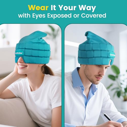 Migraine Headache Relief Ice Cap, 2 Hours Long Lasting Cold - style: Ice Cap