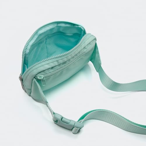 Pander Belt Bag Large 2L, Nylon Fanny Pack Purse for Women and Men with Adjustable Strap - color: Pale Turquoise