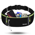Fanny Pack for Women Men, Slim Running Belt Waist Bag Outdoor, Black - color: 11-Black-Green