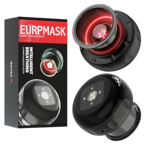 EURPMASK Choose the color of europe 2 Pack Smart Cupping Set with Red Light, Heat & Dynamic Suction, Electric Cupping Therapy Massager with One-Touch Control, Portable Muscle Relaxation Tool - size: 2 Pack