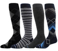 Dr. Motion 4 Pairs Compression Socks for Men, Knee High - color: Mcomp-sl6