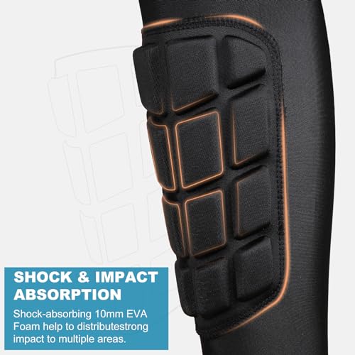 Soccer Shin Knee Guards Sleeves for Men, Women and Youth Calf Compression Sleeve Support for Baseball Football Basketball - size: Large
