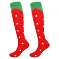 Junely Compression Socks for Women Knee High Funny Socks - color: A3-strawberry