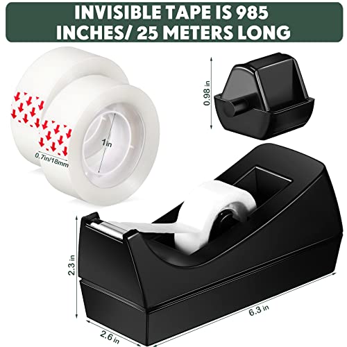 Yahenda 6 Pack Tape Dispenser Desk Bulk with 24 Rolls, Replacement Cores