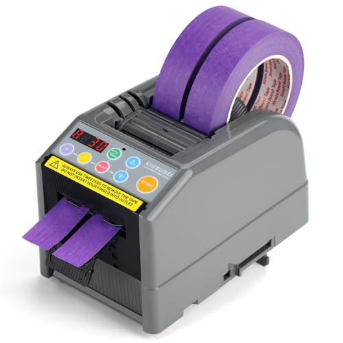 Automatic Ribbon Cutting Machine, Automatic Tape Dispenser,Tape Width 6-60mm,Length 5-999mm Double-Sided Tape, Adhesive Cutter with Manual & Auto Ideal for Business & Home. - size: KIUSUOZI-9