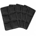 4 Pack Flexible Ice Packs for Lunch Boxes & Coolers, Lightweight - color: Black