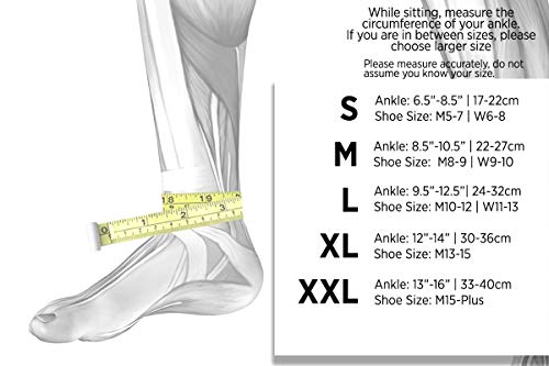 OS1st AF7 Ankle Bracing Sleeve Helps stabilize weak Ankles, Assist with Inversion sprains, Relieve Achilles tendonitis - size: Right Small