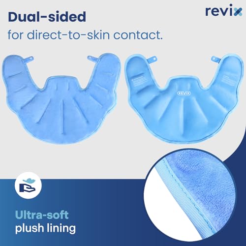 REVIX Ice Pack for Shoulders and Neck, Shoulder Ice Pack for Back Relief - style: Neck & Shoulder Blue