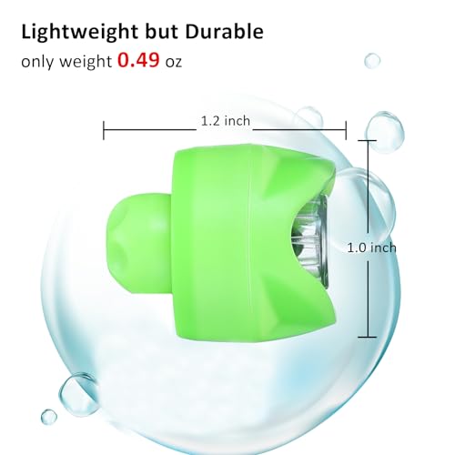 RAHAN Rechargeable Flashlights Compatible with Croc,2 PCs Flashlights Attachment for Shoe, LED Clogs Light with 3 Light Modes for Dog Walking, Camping, Running, Suitable for Adults Kids, Green - color: Green