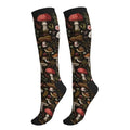 Compression Socks Women and Men 15-20mmHg-Circulation Support Socks for Athletic Running Cycling - color: Mushroom