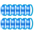 12 Pcs LED Glow Bracelets Sound Activated Flashing Light Up Bracelet for New Years Eve Glow in the Dark Party Supplies Christmas Party Favors Birthday Gift Carnival Concerts Night Events - color: Blue