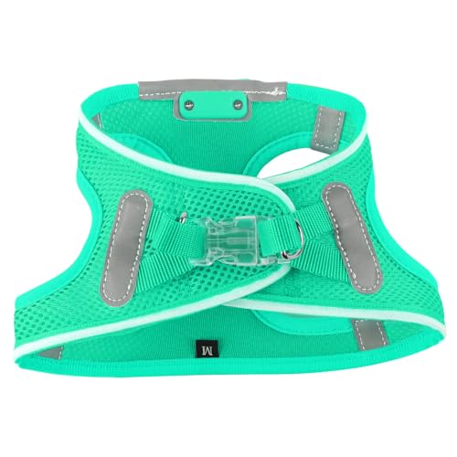 Light Up Dog Harness, Rechargeable LED Dog Harness for Small Medium Dogs - color: Light Green, size: S