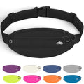 Running Fanny Pack Whole Bag Reflective, Running belt for Women &Men,Sweatproof Phone Holder Workout, Running Waist Pack(black) - color: black