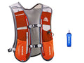 AONIJIE 5L Outdoor Sport Multifunctional Camping Backpack Cycling Running Climbing Hiking Hydration Vest Pack - color: Orange with 500ml Soft Flask
