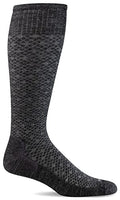 Sockwell Men's Featherweight Moderate Graduated Compression Sock - color: Charcoal, size: Large-X-Large