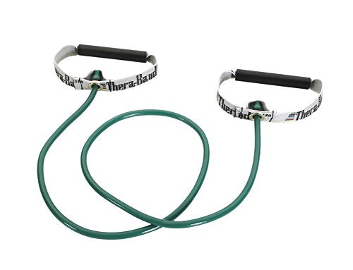 THERABAND Resistance Tubes, Exercise Band, Physical Therapy, 48", Green - color: Green - Heavy