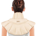 REVIX Microwavable Heating Pad for Neck Shoulder & Back, Moist Heat, Beige - color: Beige